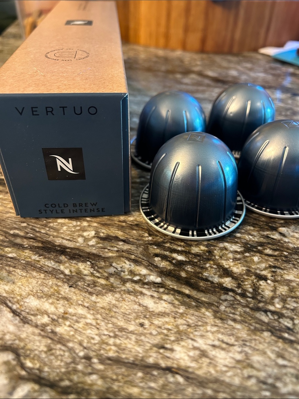 Nespresso Metallic Dark Gray Vertuo Cold Brew Capsules